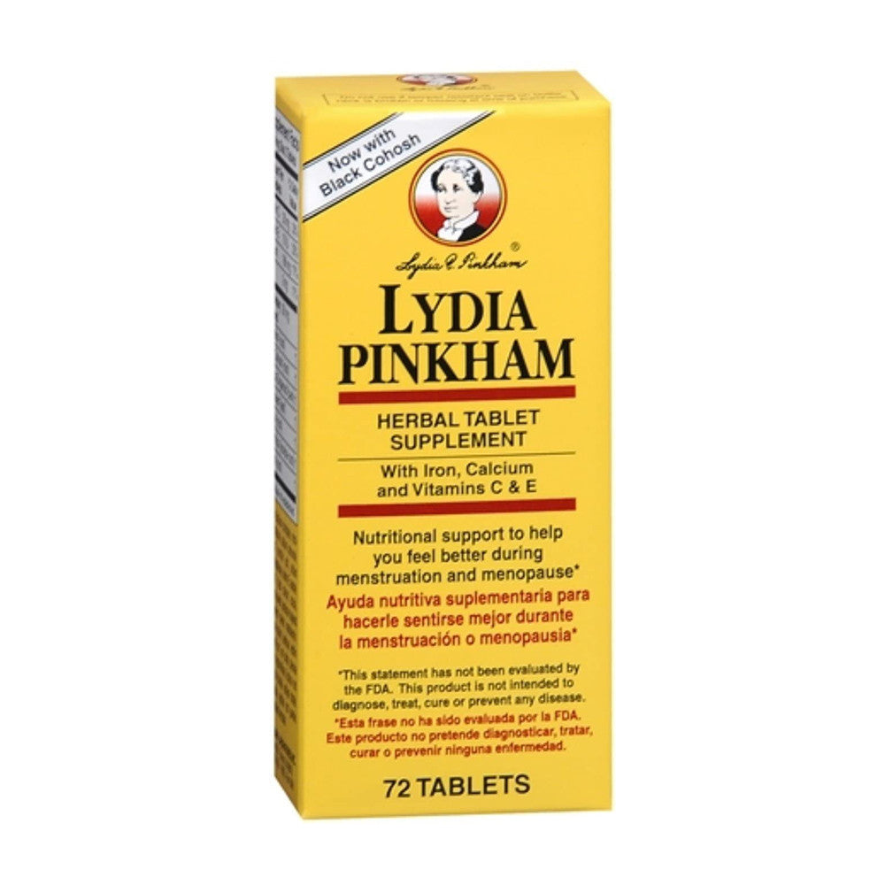 Lydia Pinkham Herbal Tablets To Feel Better During Menstruation And Menopause - 72 Ea